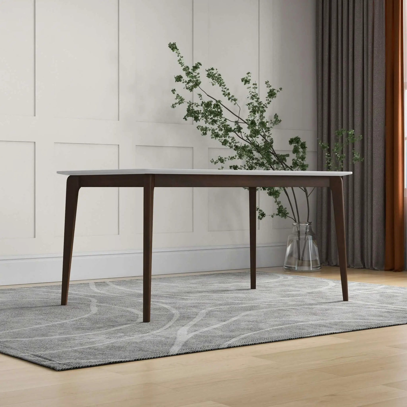 Levi - Modern Style Rectangular Dining Kitchen Table by HouseOfZazla