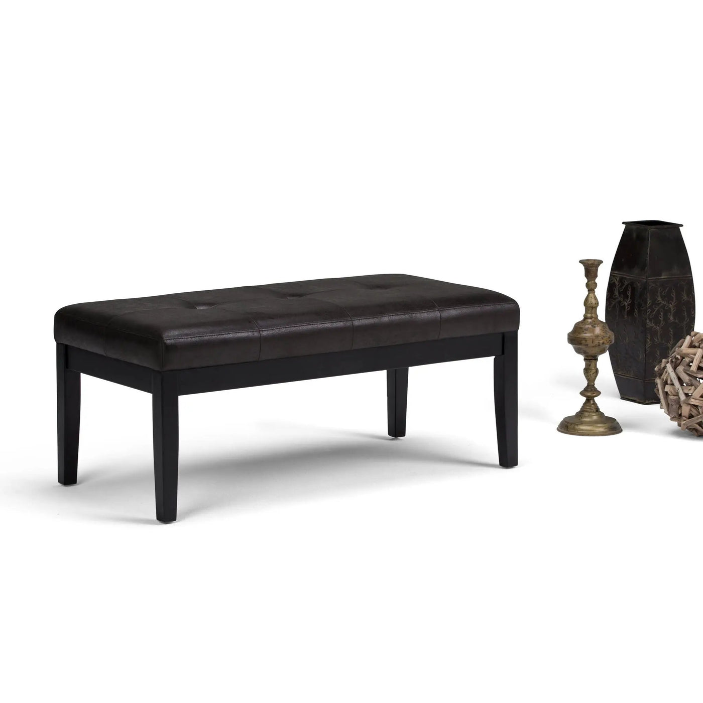 Lacey - Upholstered Tufted Ottoman Bench by HouseOfZazla