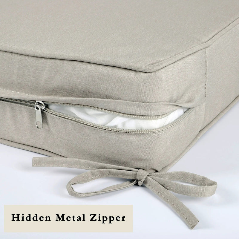 Outdoor Deep Seat Cushions For Patio Furniture Waterproof Set - Beige by HouseOfZazla