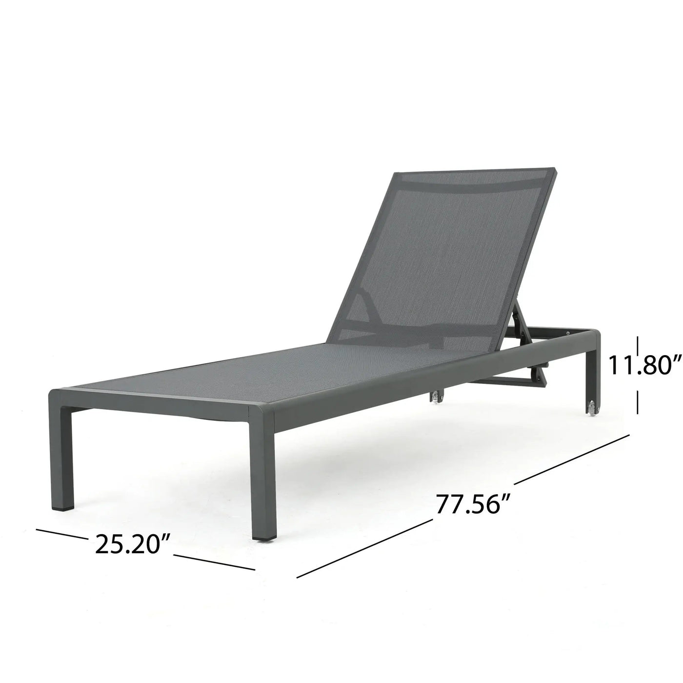 Outdoor Patio Chaise Lounge with 5 Reclining Positions by HouseOfZazla