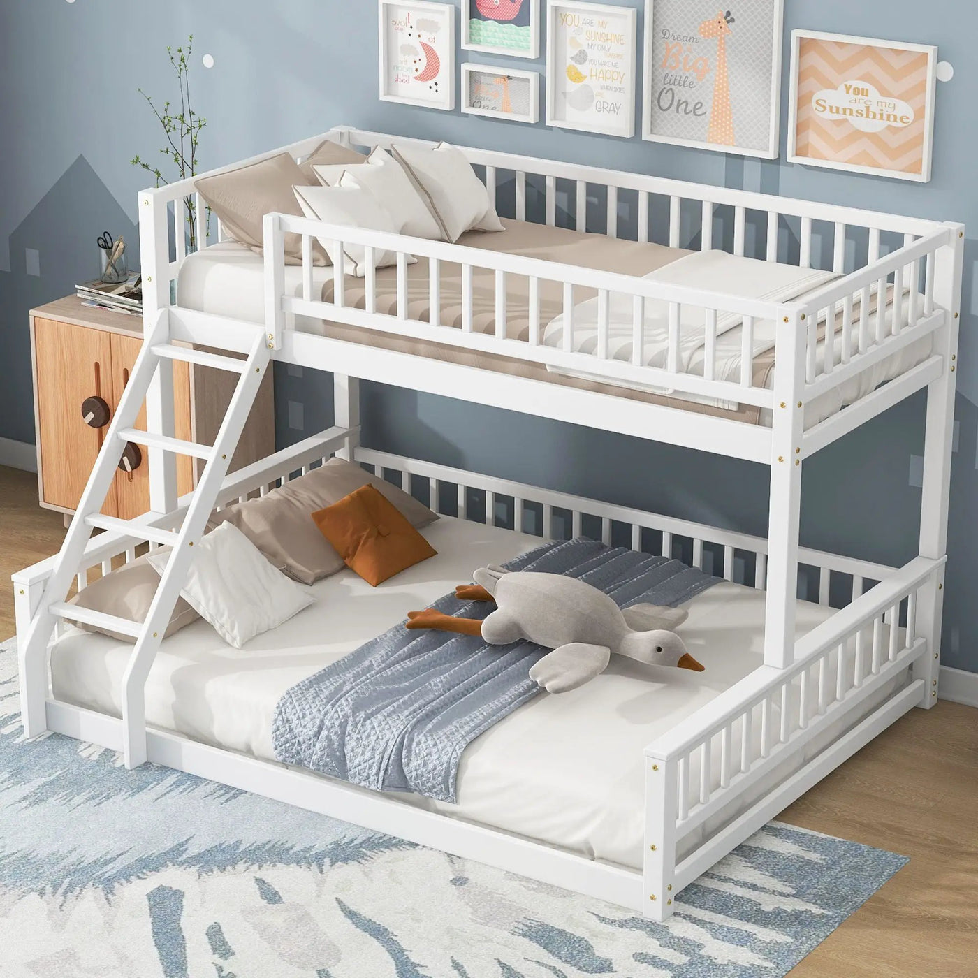 Bunk Bed With Ladder And Guardrails by HouseOfZazla