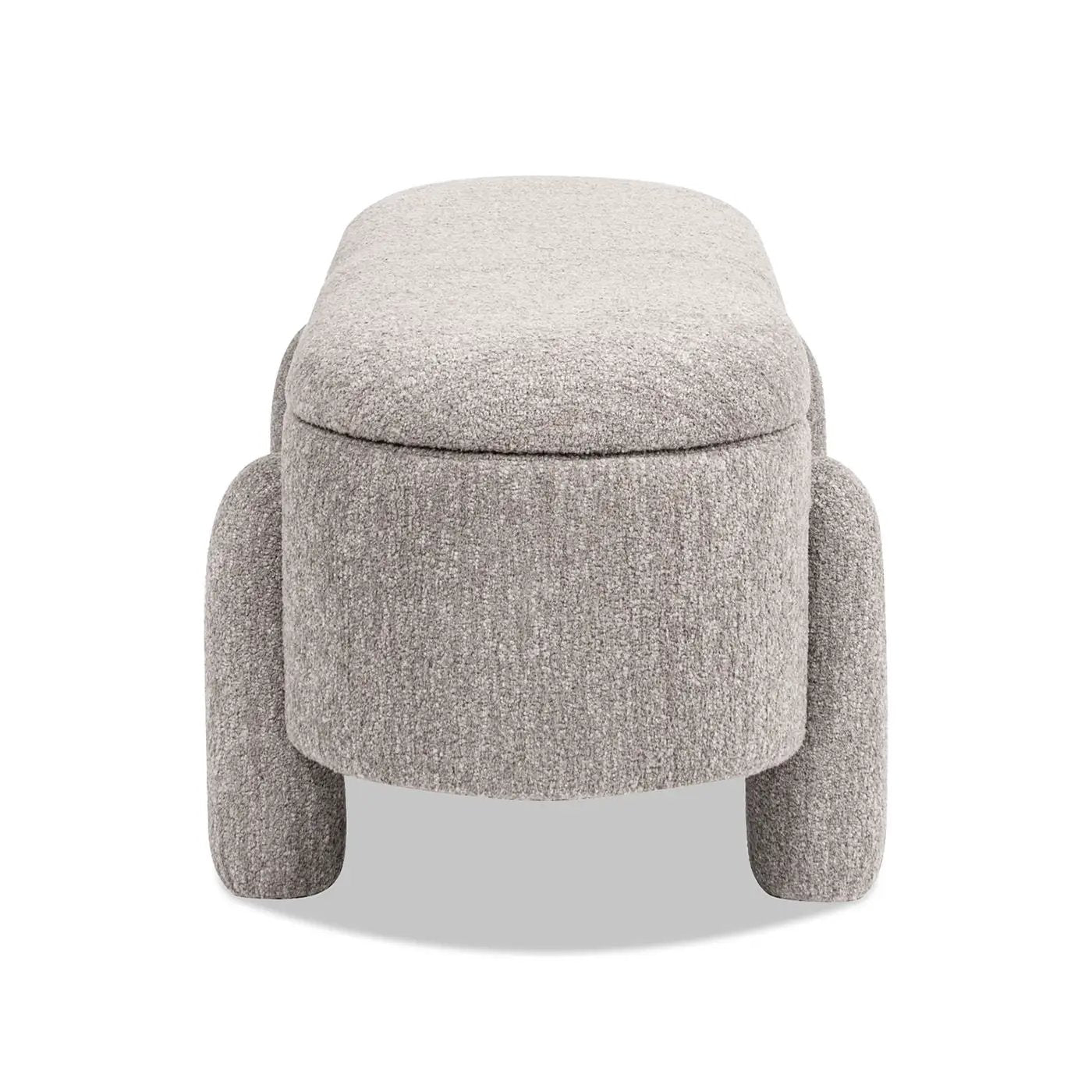 Hugo - Oval Fully Upholstered Storage Bench by HouseOfZazla