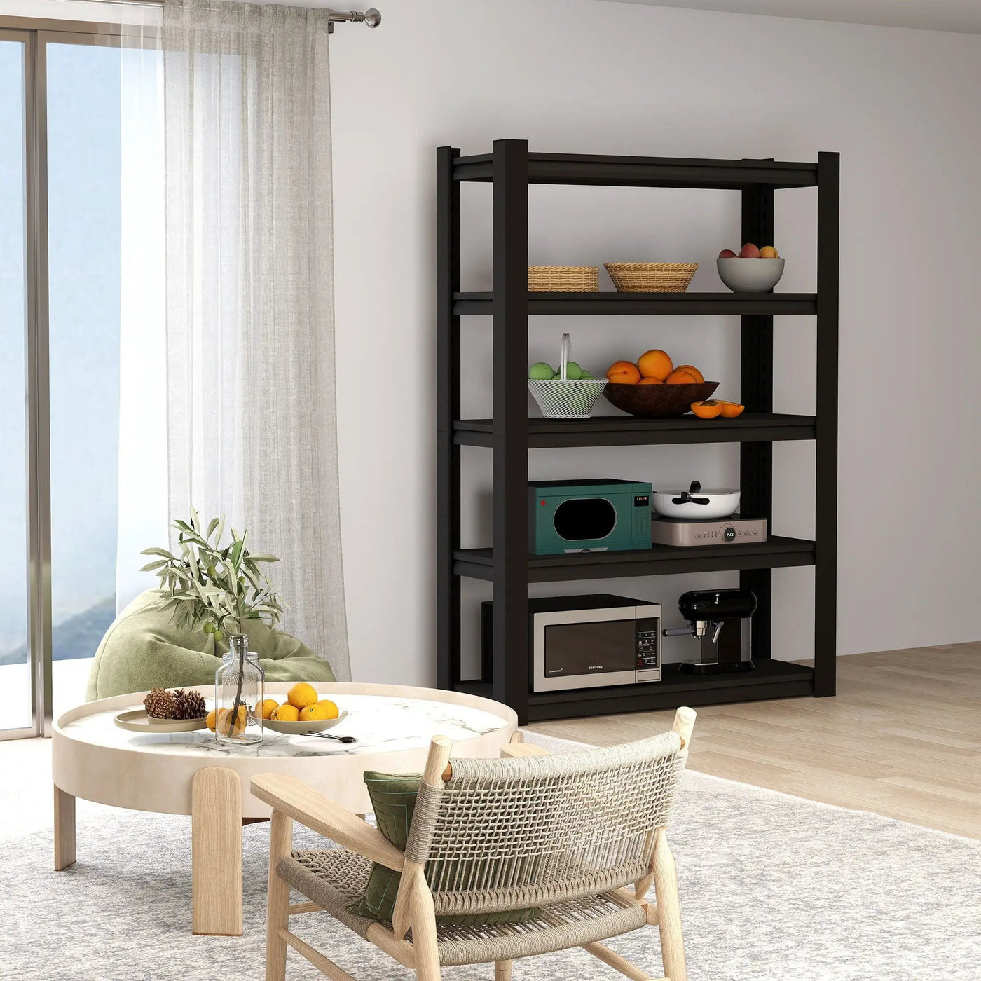 5 Tier Heavy Duty Shelving Unit Adjustable Shelving Units by HouseOfZazla