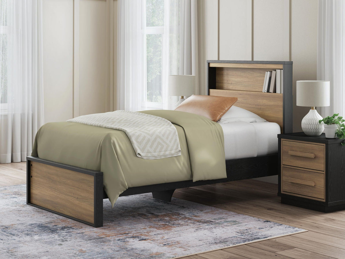 Kozmour - Bookcase Complete Bed Frame, photo 2 of 7