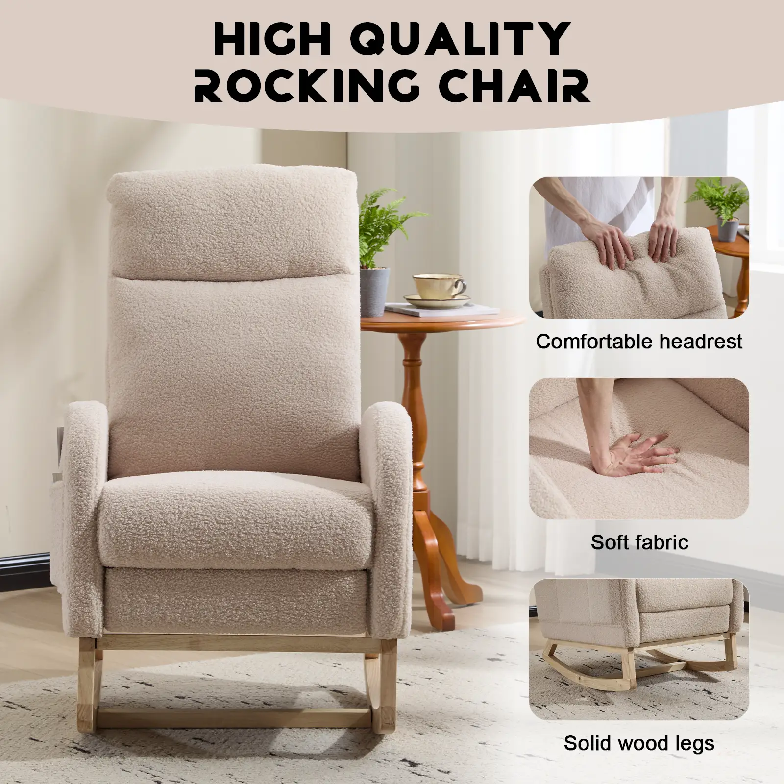 Nursery Glider Rocking Chair by HouseOfZazla