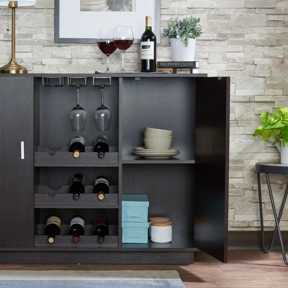 Hazen - 35" Wine Cabinet - Espresso by Unique Piece Furniture
