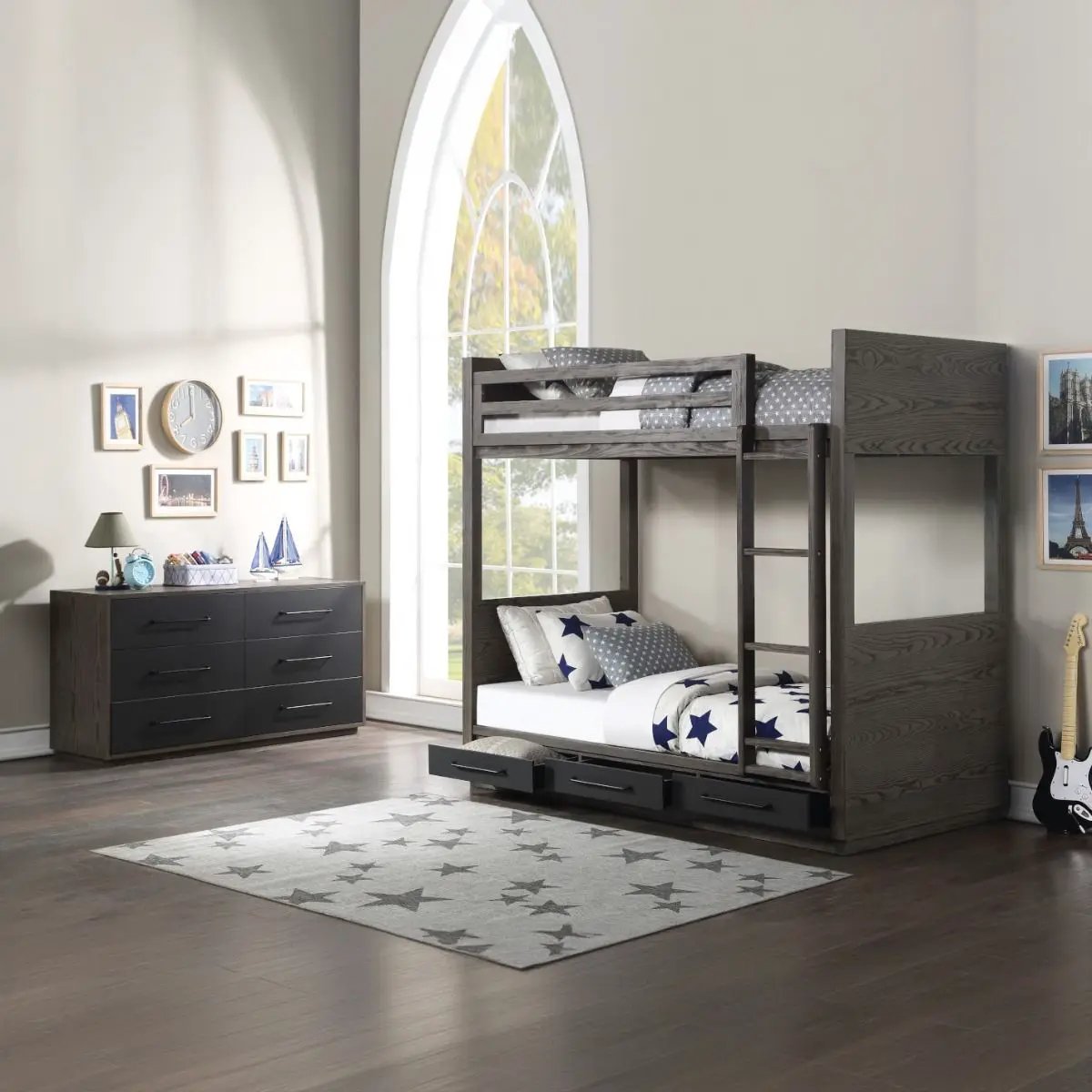Estevon - Dresser - Gray Oak by Unique Piece Furniture