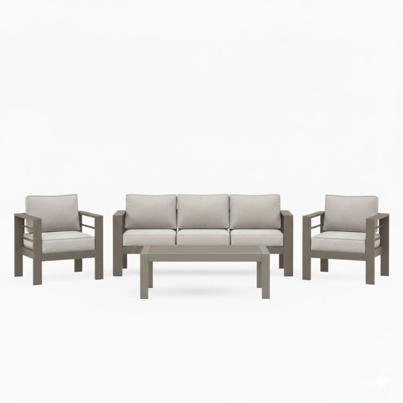 Outdoor Patio Set, All-Weather With Thick Cushions by HouseOfZazla