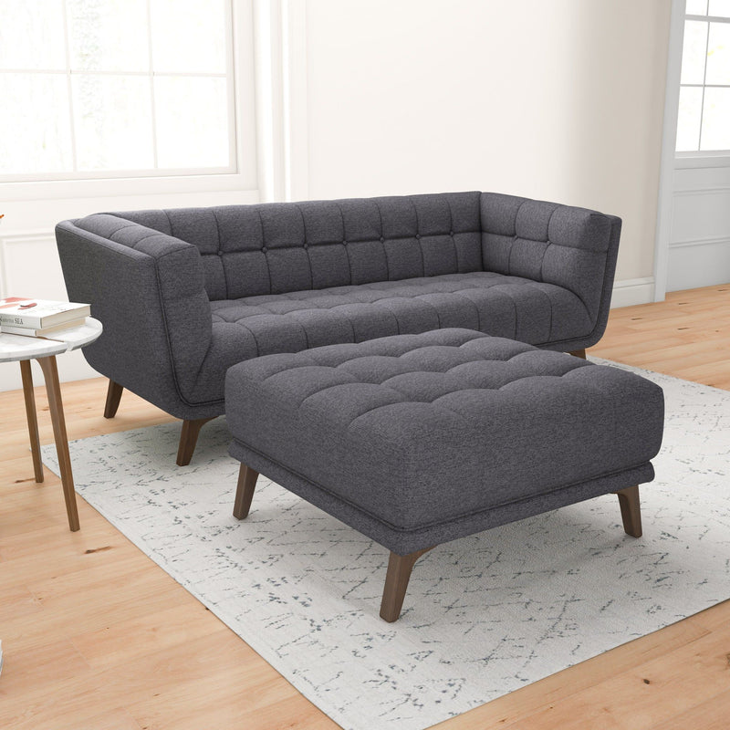 Addison - Square Upholstered Ottoman by HouseOfZazla