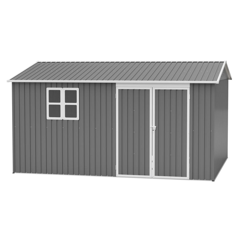 12x10 Ft Outdoor Metal Storage Shed by HouseOfZazla