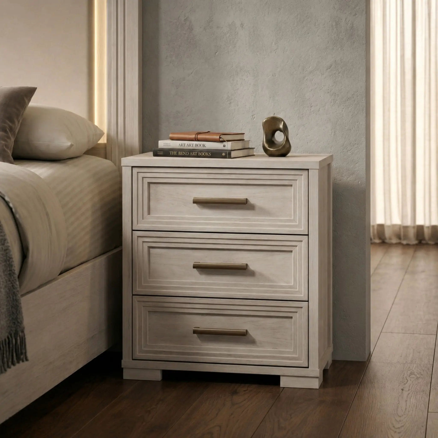 Colorado - Bedroom Set With Upholstered LED Headboard by HouseOfZazla