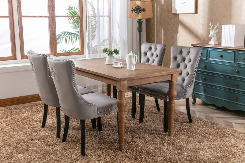 Nikki - High-End Tufted Dining Chair (Set of 2) by HouseOfZazla
