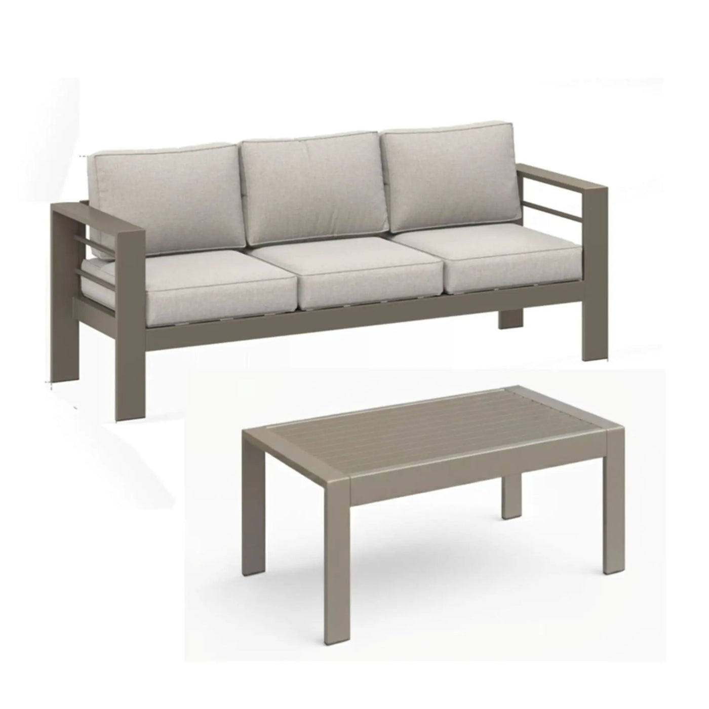 Outdoor Patio Set, All-Weather With Thick Cushions by HouseOfZazla