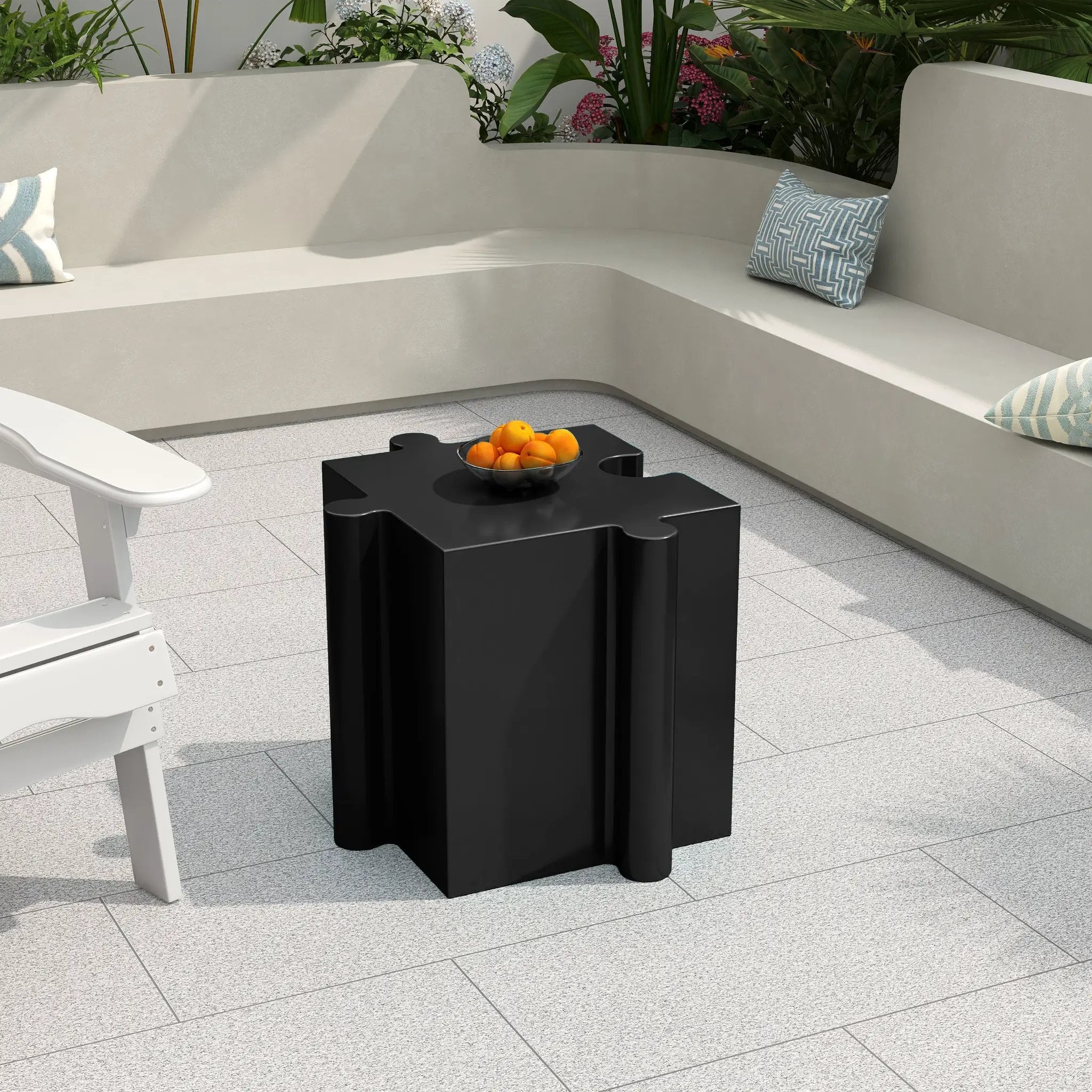 Puzzle Art Side Table by HouseOfZazla