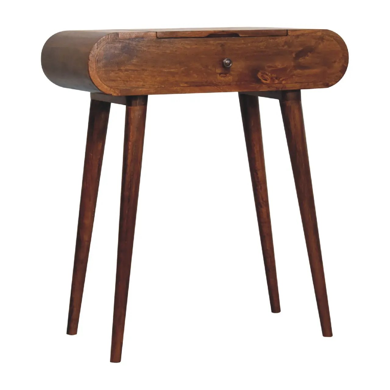 Solid Wood Mini Round Chestnut Fold Vanity by HouseOfZazla