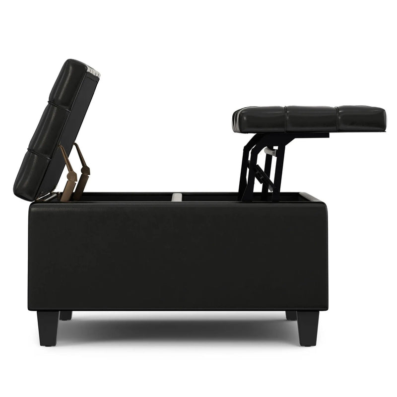 Harrison - Upholstered Coffee Table Storage Ottoman by Unique Piece Furniture