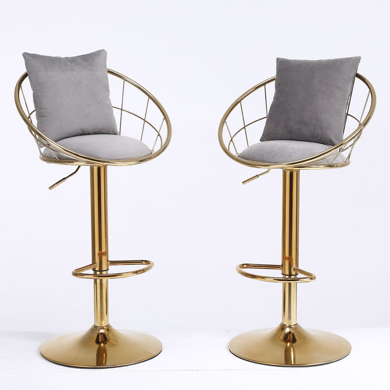 Unique Design Bar Chair, 360 Degree Rotation, Adjustable Height, Suitable For Dining Room And Bar by HouseOfZazla