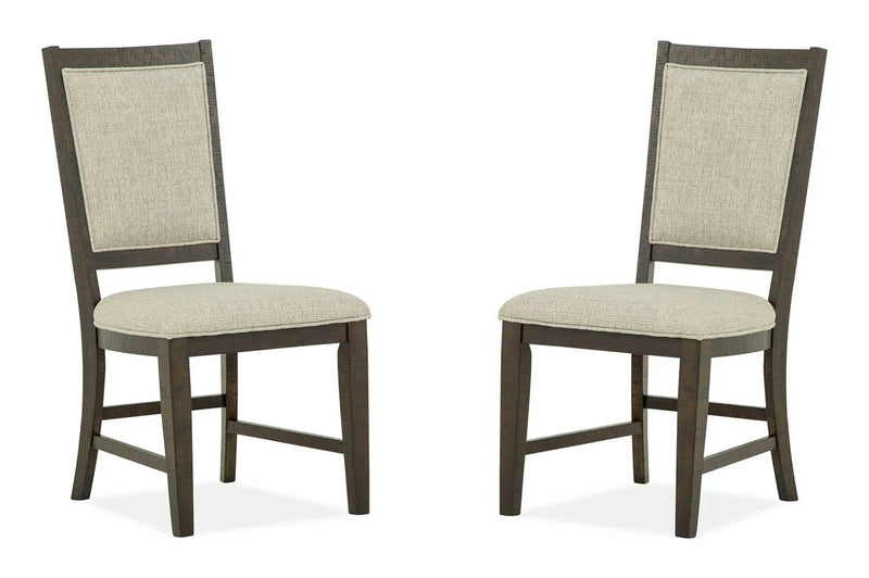 Westley Falls - Step Up Side Chair With Upholstered Seat & Back (Set of 2) - Graphite by Unique Piece Furniture