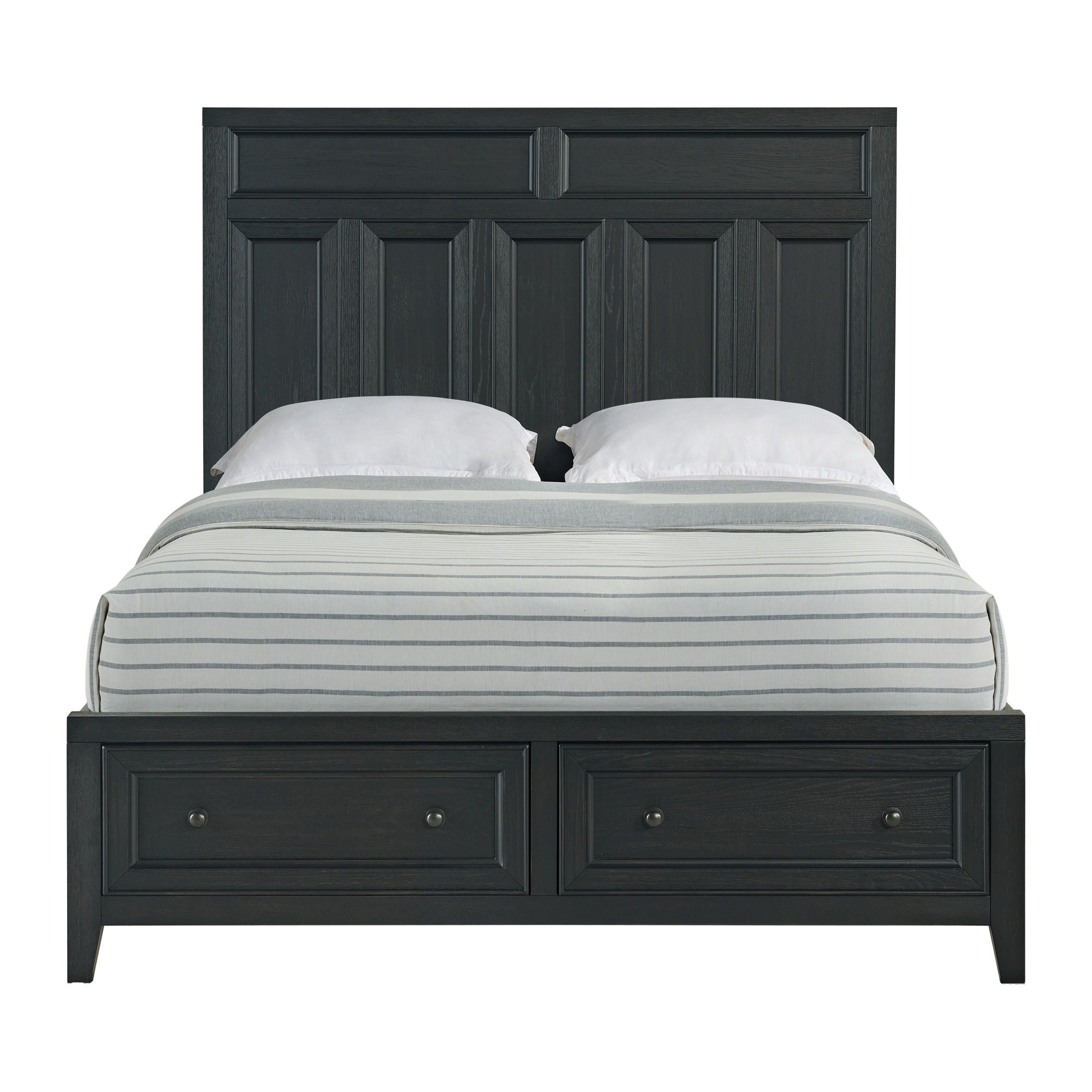Storage Bed With Panel Headboard And Spacious Footboard Drawers by HouseOfZazla