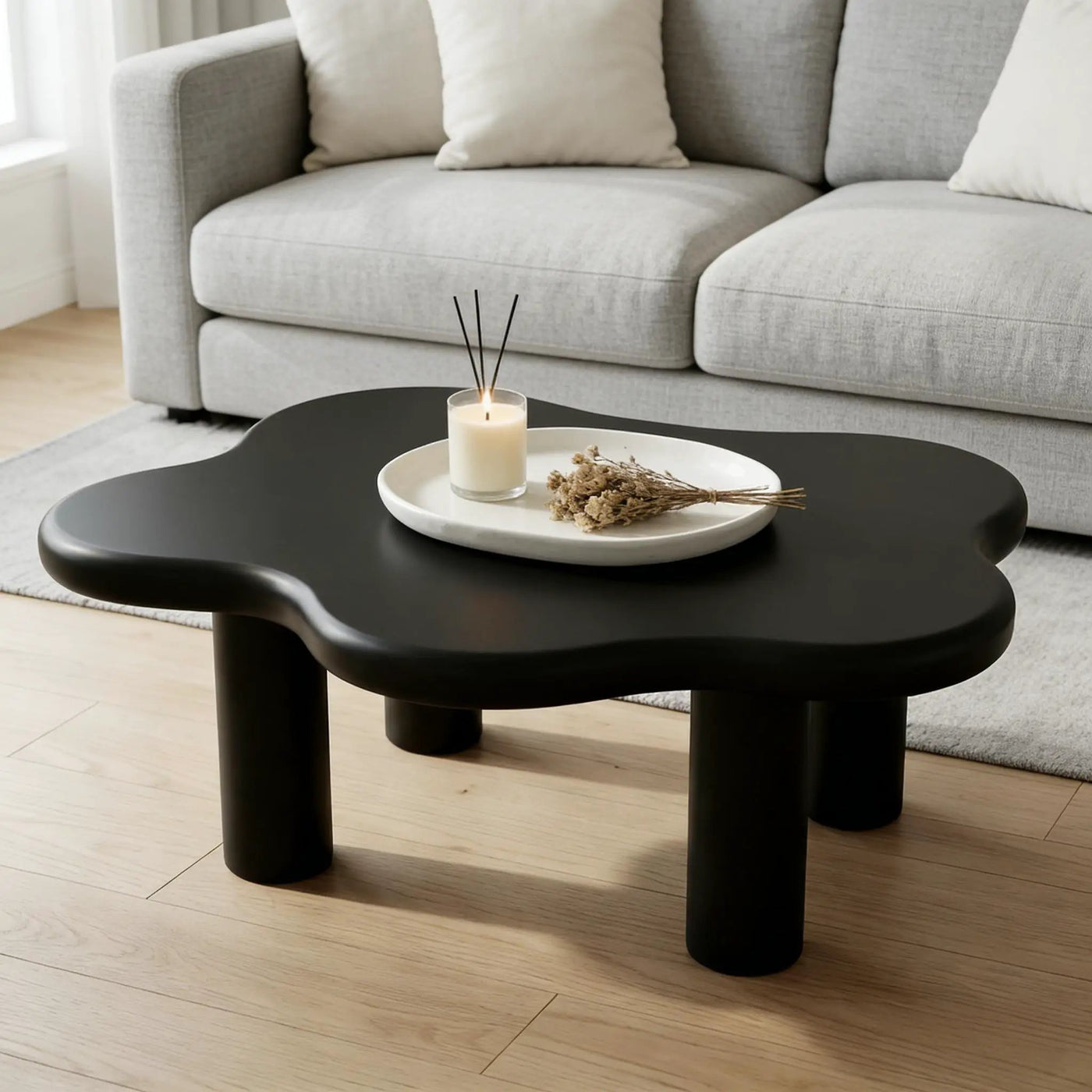 Cloud Shaped Coffee Table With 4 Round Legs by HouseOfZazla