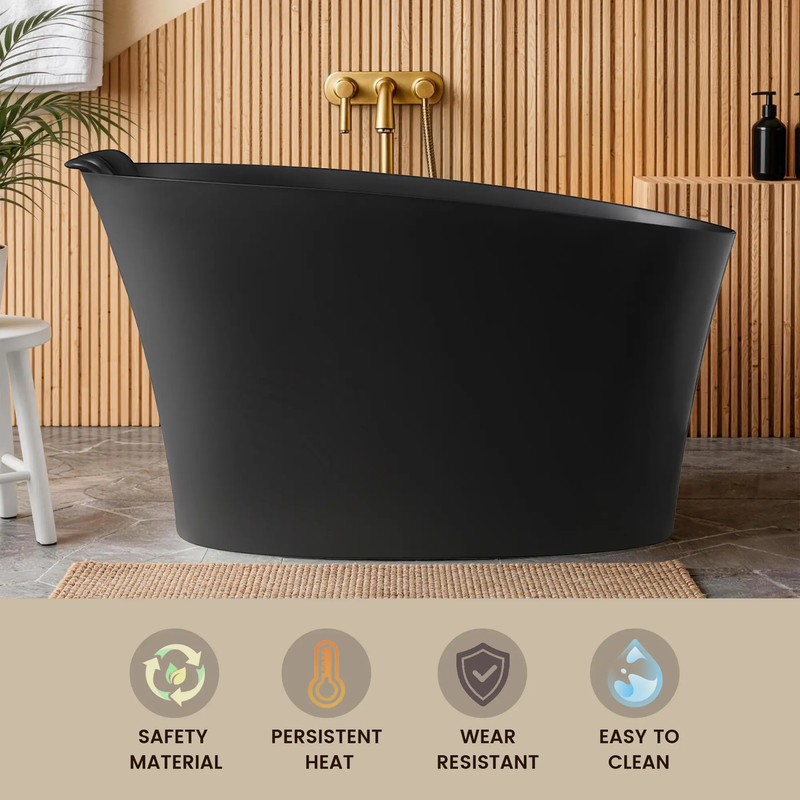 51" Solid Surface Oval Freestanding Bathtub by HouseOfZazla