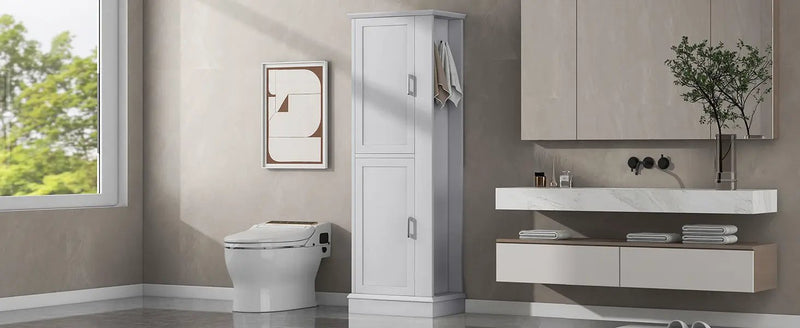 Tall Bathroom Storage Cabinet by HouseOfZazla