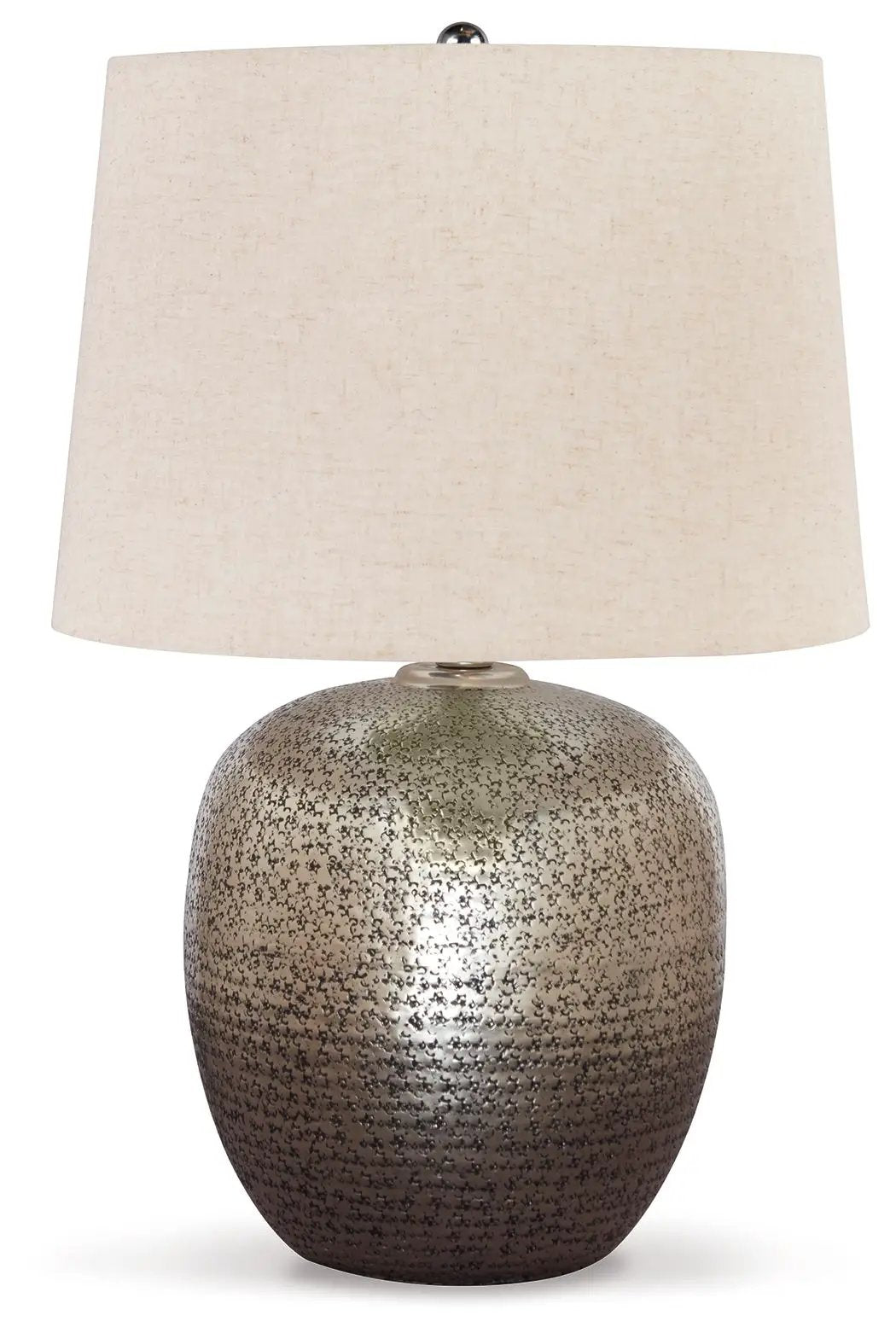 Magalie - Metal Table Lamp - Antique Silver Finish by Unique Piece Furniture