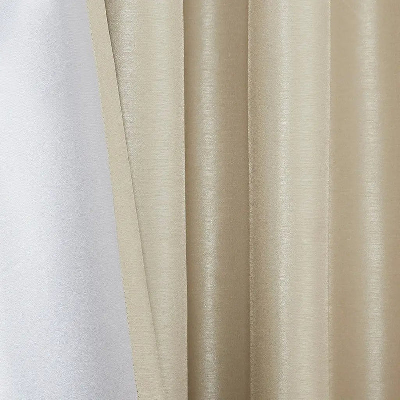 Twist Tab Total Blackout Window Curtain Panel Champagne 50x95 by HouseOfZazla