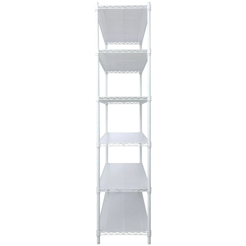 6 Tier 6000Lbs Capacity Nsf Metal Shelf Wire Shelving Unit, Heavy Duty Adjustable Storage Rack With Wheels & Shelf Liners For Commercial Grade Utility Steel Storage Rack by HouseOfZazla