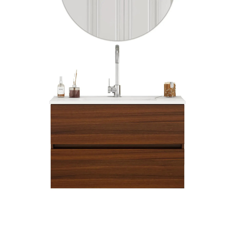 32-Inch Wall-Mounted Bathroom Vanity by HouseOfZazla