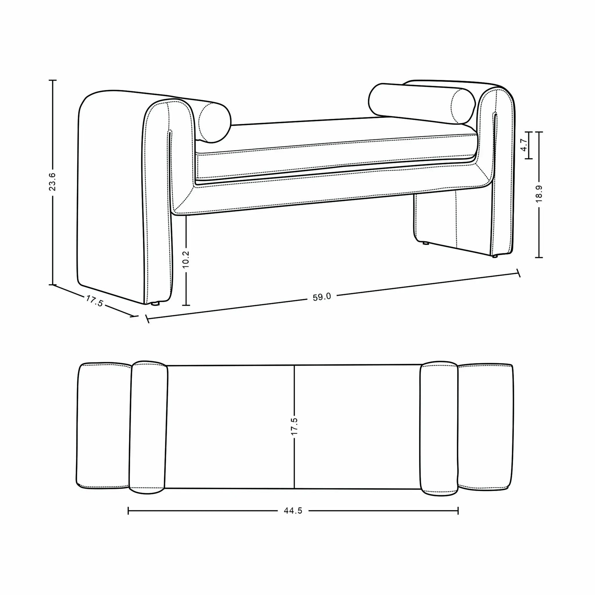 Concord - Accent Bench by HouseOfZazla