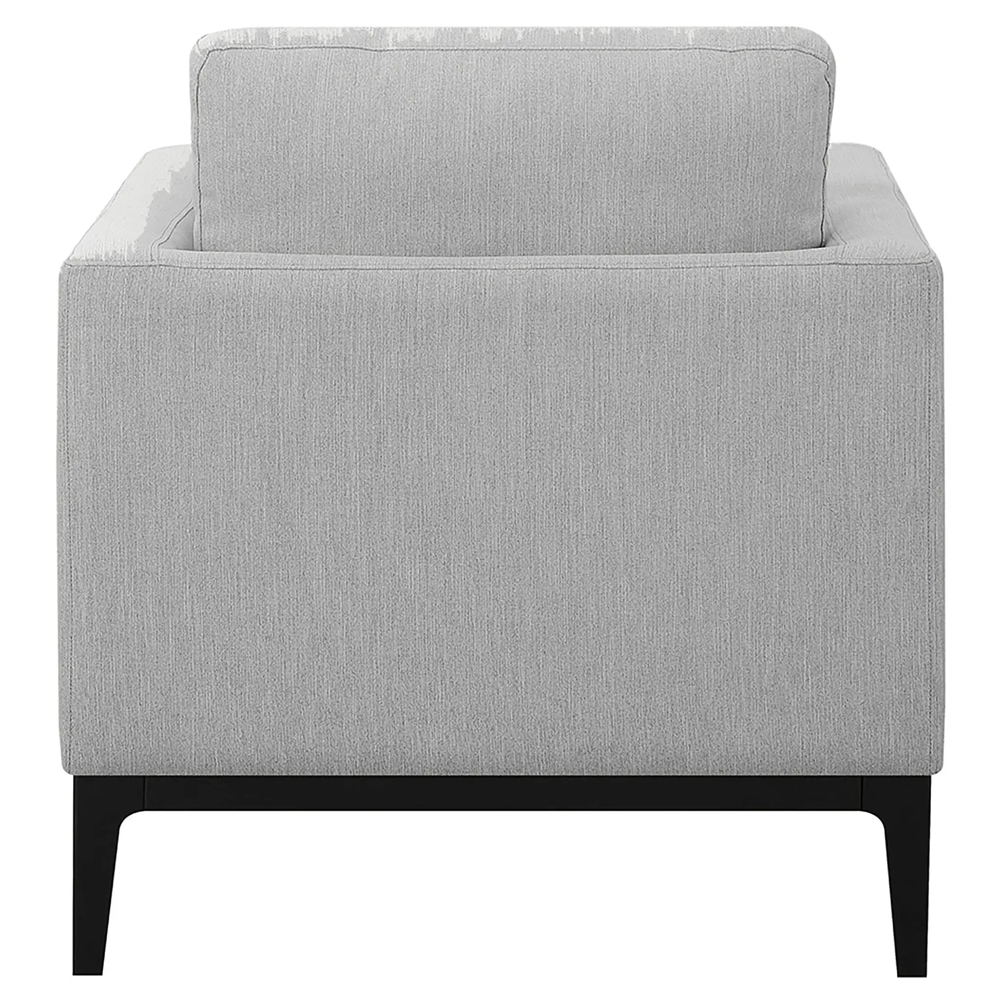 Apperson Upholstered Track Arm Accent Chair Light Grey by Unique Piece Furniture