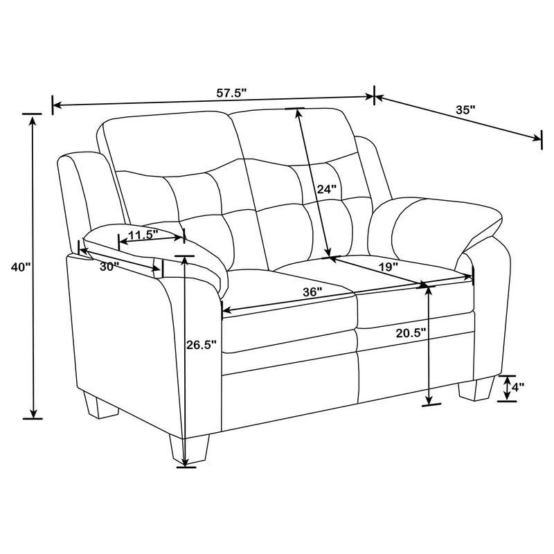 Samantha Casual Loveseat by HouseOfZazla