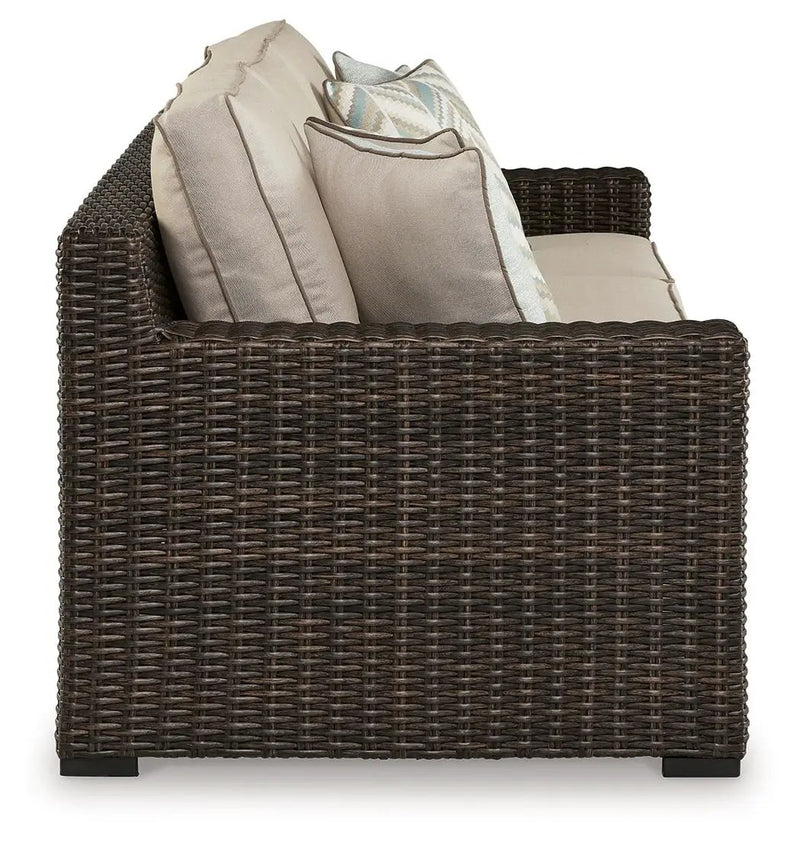 Coastline Bay - Sofa With Cushion - Brown by Unique Piece Furniture