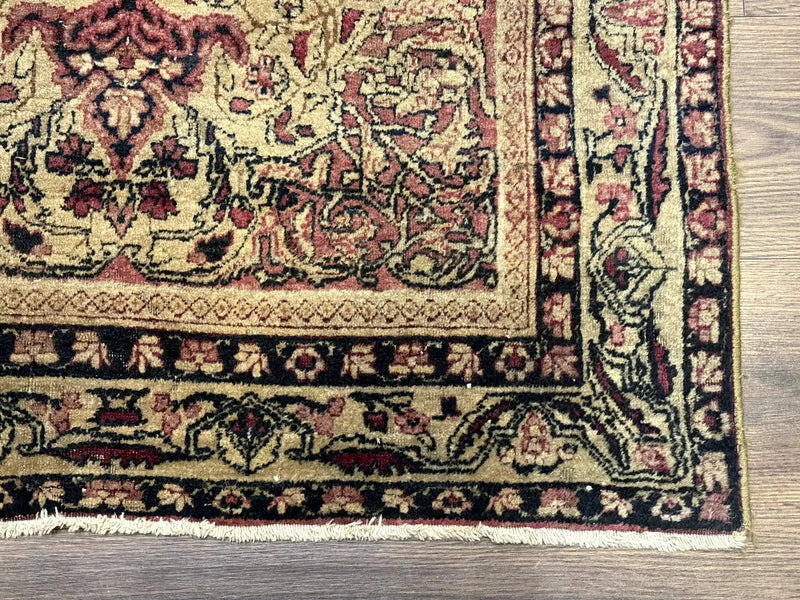 Antique Persian Lavar Rug 3x5, Persian Kerman Rug, Traditional Persian Carpet by Jewel Rugs