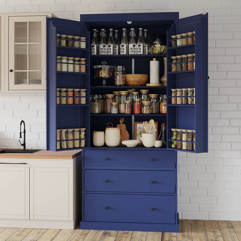 TOPMAX 77inch Farmhouse Kitchen Pantry by HouseOfZazla
