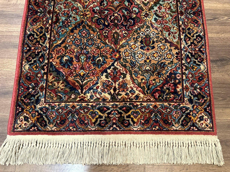 Karastan Rug 3x5 Multicolor Panel Kirman #717, Original 700 Series, Wool Pile, Discontinued by Jewel Rugs