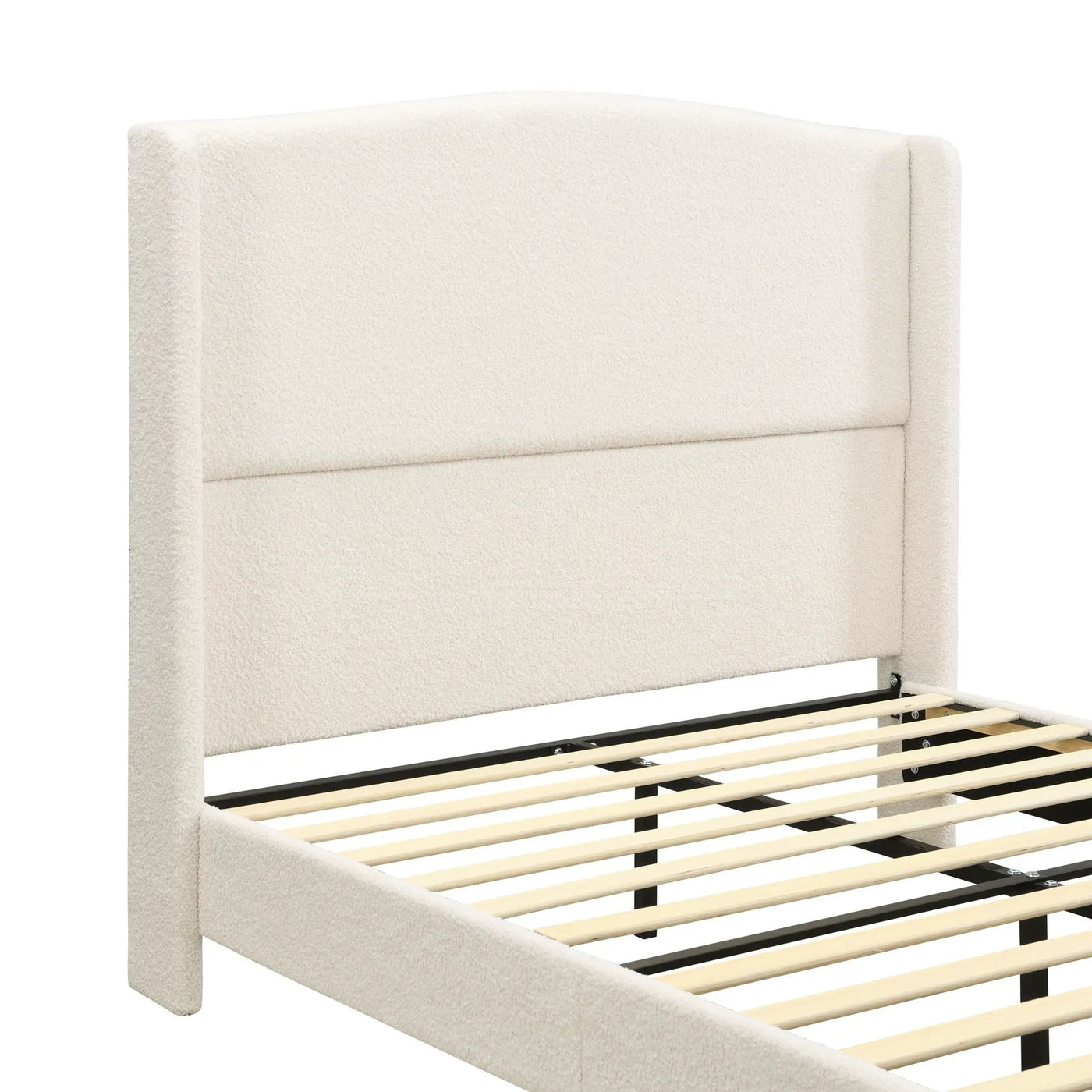 Platform Bed Frame With Tall Headboard And High Footboard by HouseOfZazla