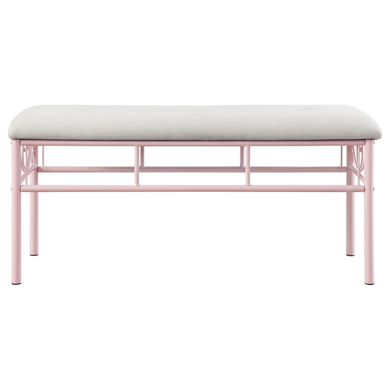 Bench With Upholstered - Pink by HouseOfZazla