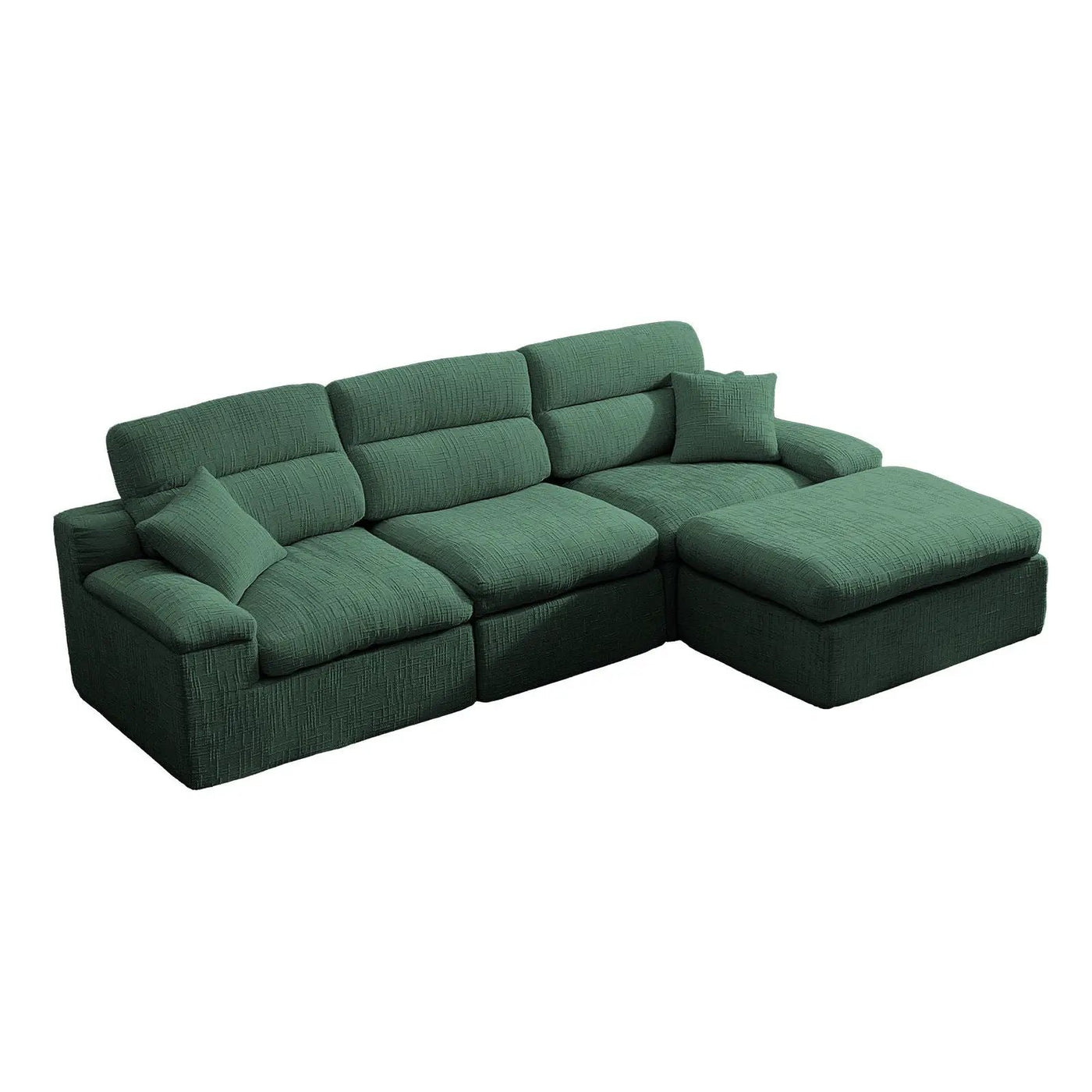 Corner Chaise Sofa With High Backrest by HouseOfZazla