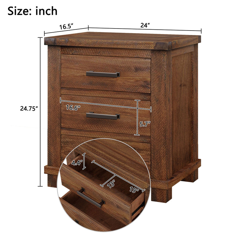 3 Drawer Nightstand by HouseOfZazla