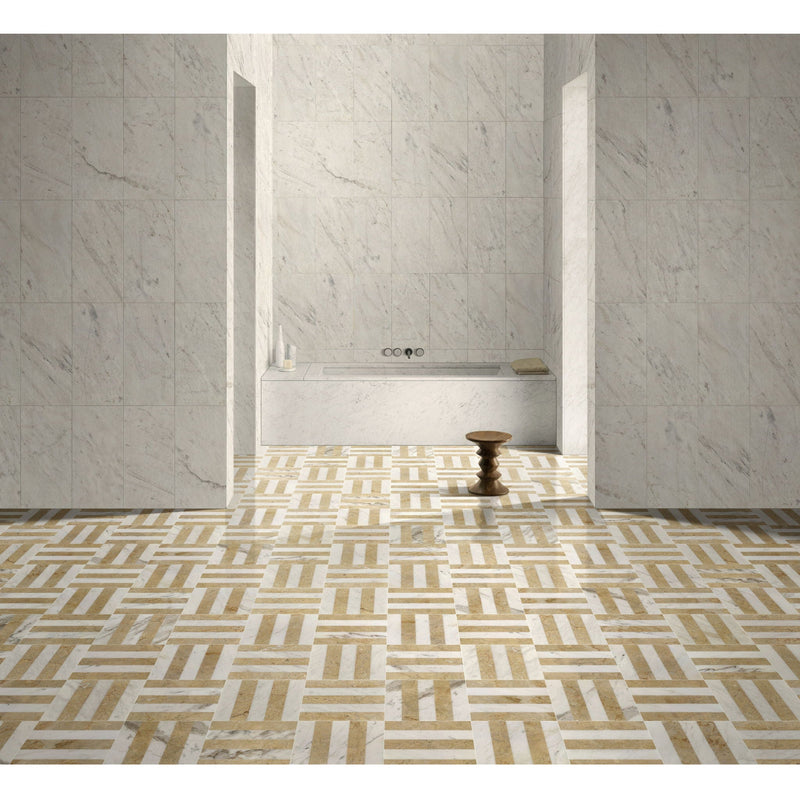 Elegant Waterjet Polished Marble Tile For Floor And Wall by HouseOfZazla