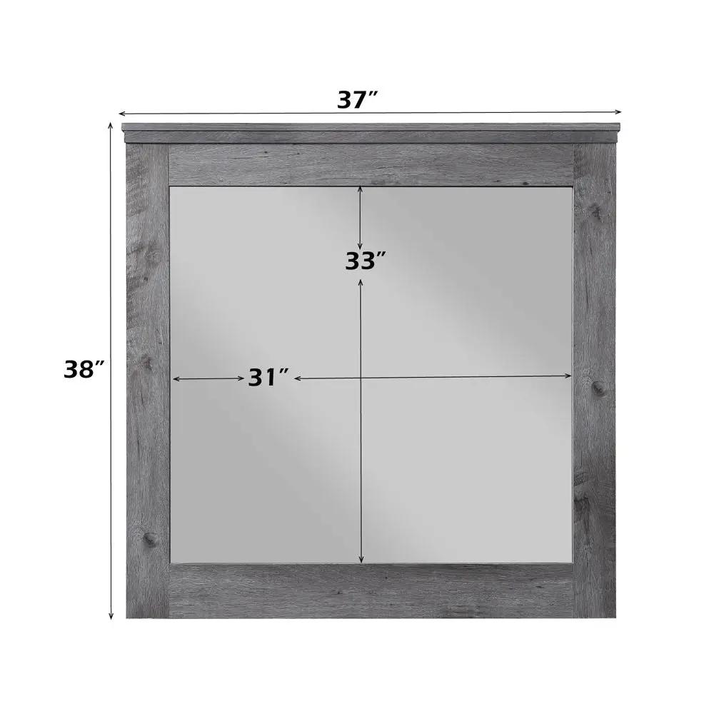 Vidalia - Mirror - Rustic Gray Oak by Unique Piece Furniture