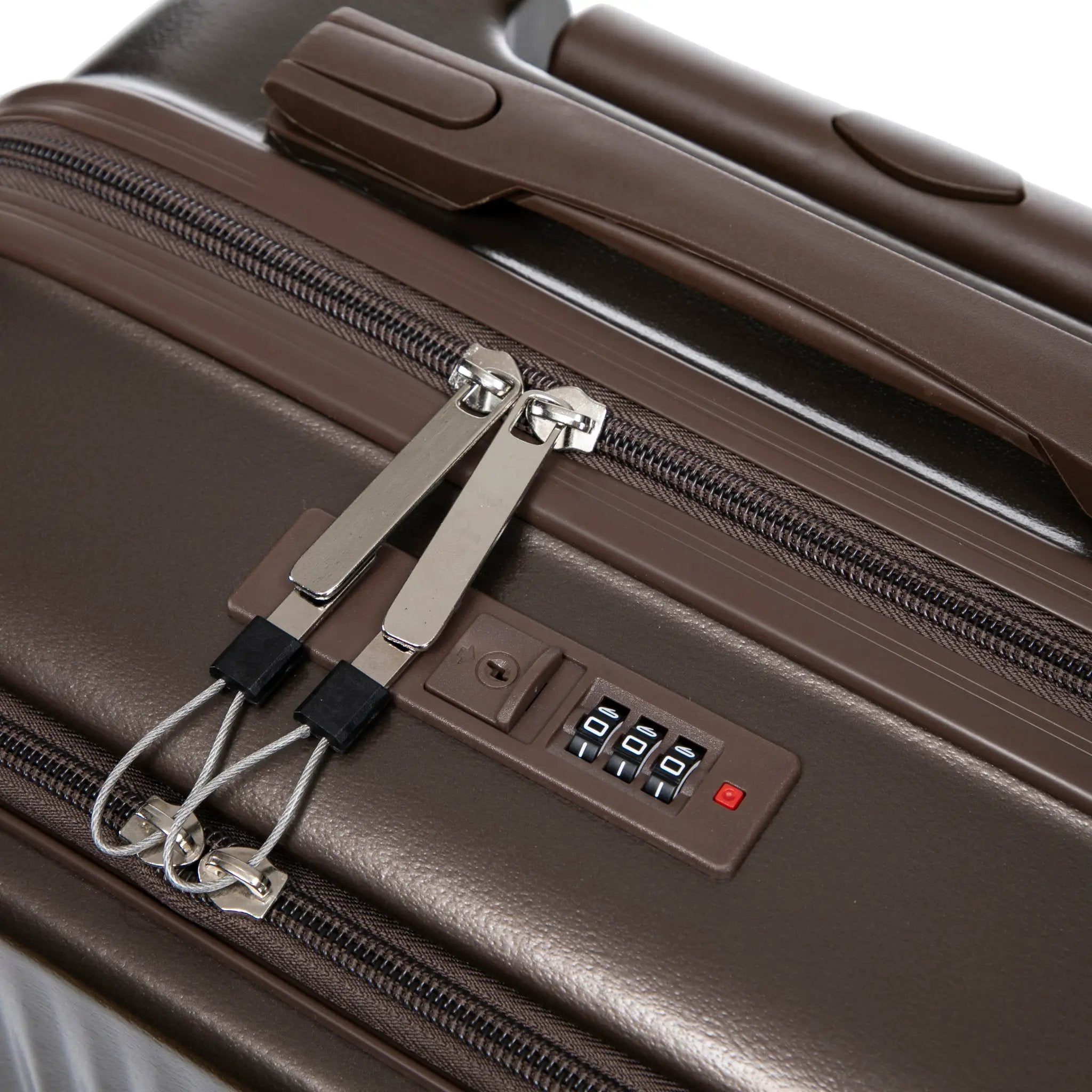 14' & 20' ABS Spinner Wheel Luggage Set with Cosmetic Case by HouseOfZazla