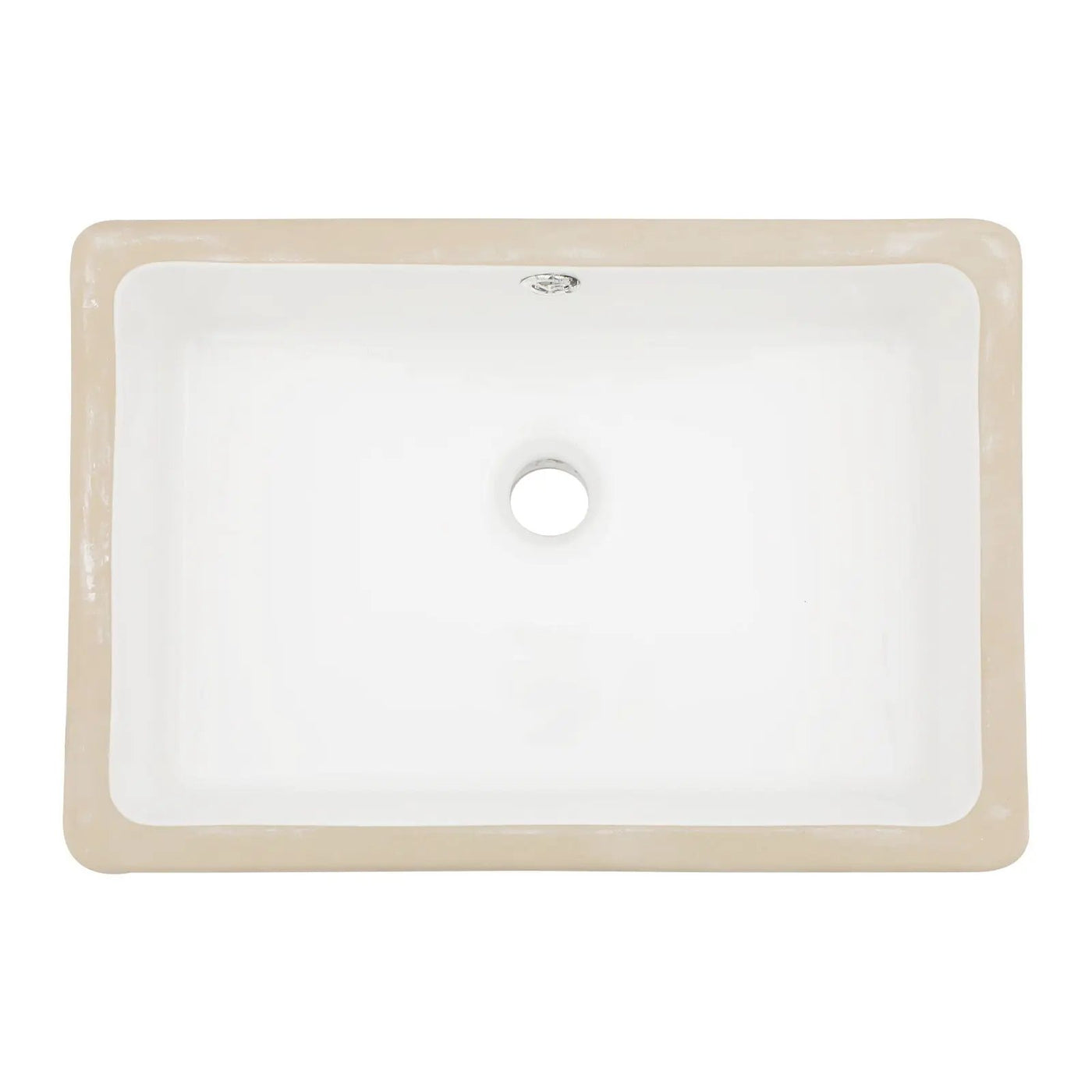 Modern Ceramic Rectangular Undermount Bathroom Sink With Overflow by HouseOfZazla
