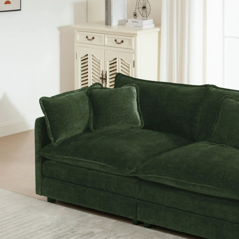 U-Shaped Sectional Sofa with Reversible Footrest by HouseOfZazla