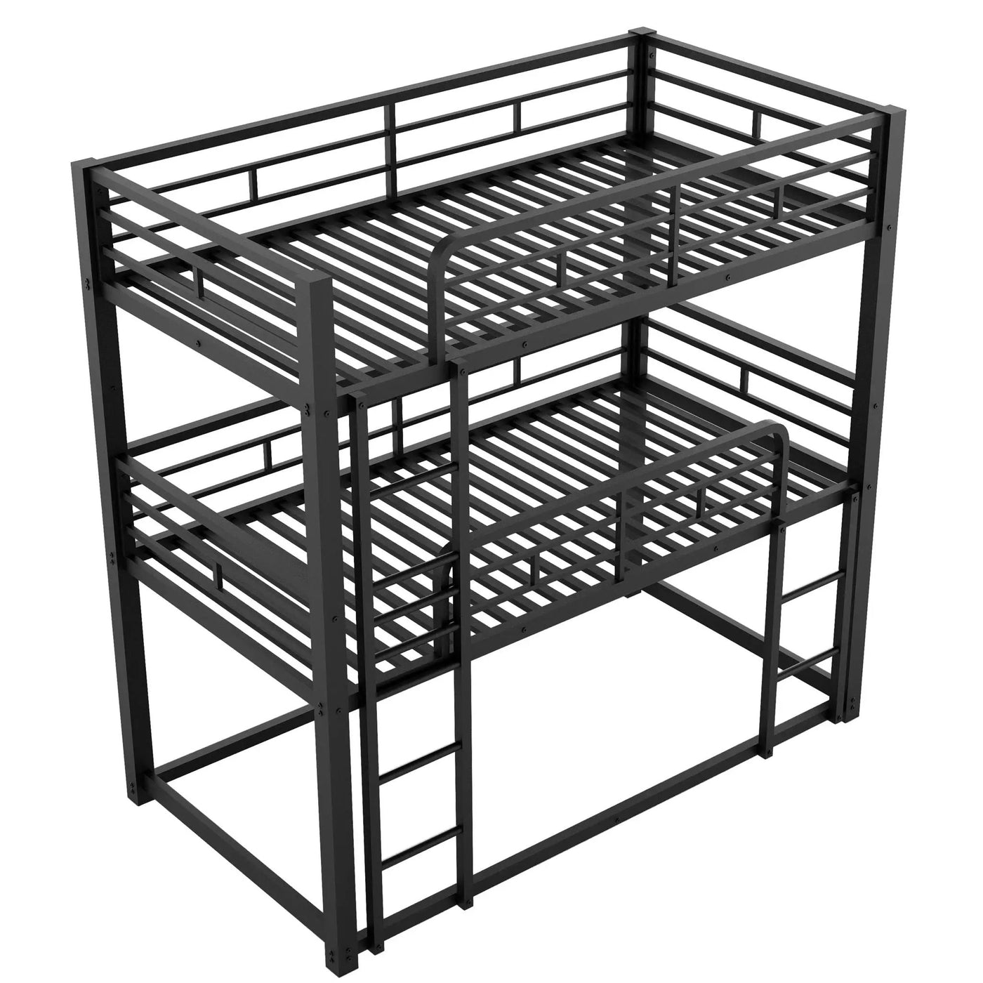 Triple Bunk Bed With Sturdy Construction And Space Saving Design by HouseOfZazla