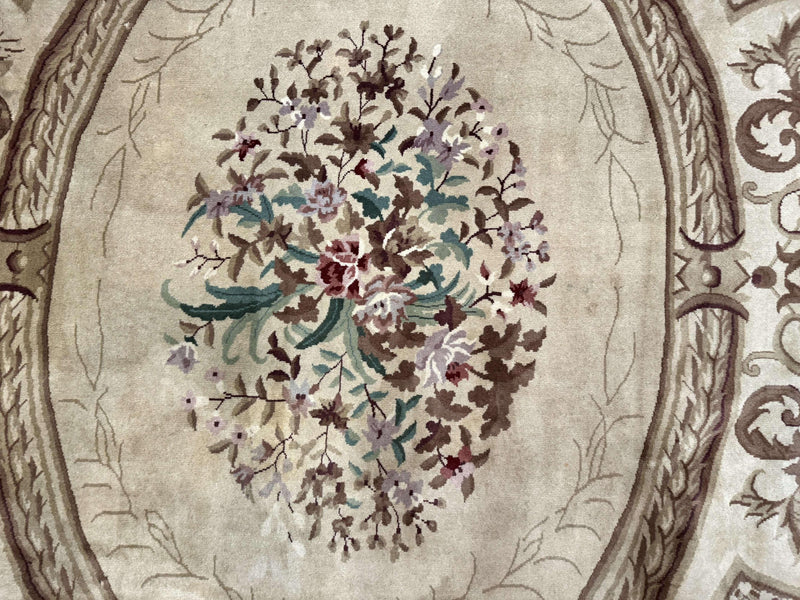 Palace Size Aubusson Rug 12x18, Extra Large, French European Carpet, Soft Wool Pile, Elegant by Jewel Rugs