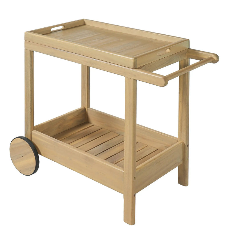 Saratoga Outdoor Rolling Bar Cart by HouseOfZazla