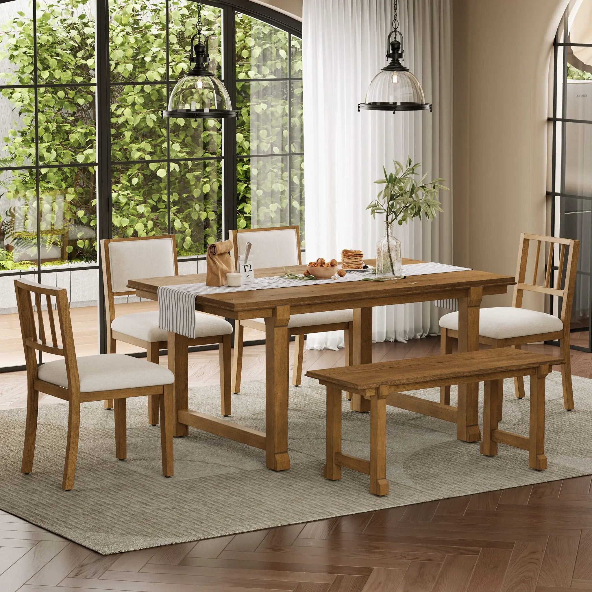 6 Piece Kitchen & Dining Room Furniture by HouseOfZazla